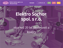 Tablet Screenshot of elektrosochor.cz